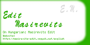 edit masirevits business card